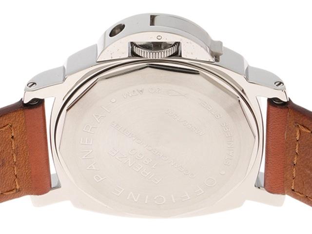 PANERAI パネライ 腕時計 1999年並行品 ルミノールGMT PAM00023 ステンレススティール/革 ブラック文字盤 自動巻き【472】SJ