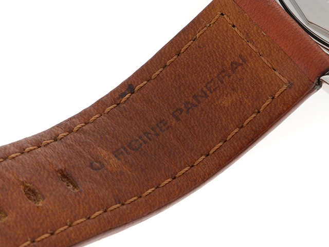 PANERAI パネライ 腕時計 1999年並行品 ルミノールGMT PAM00023 ステンレススティール/革 ブラック文字盤 自動巻き【472】SJ