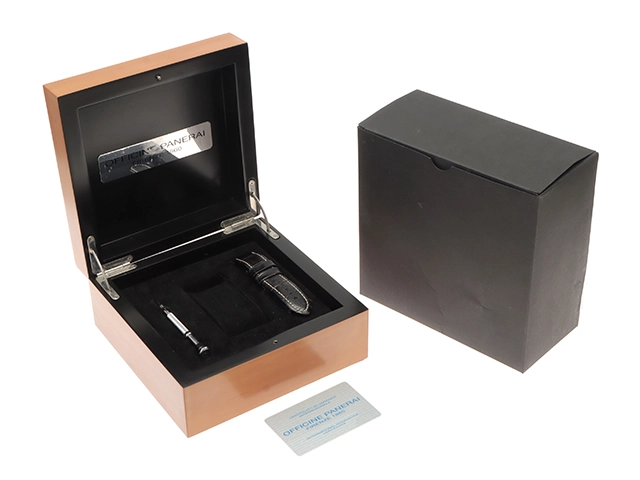 PANERAI パネライ 腕時計 1999年並行品 ルミノールGMT PAM00023 ステンレススティール/革 ブラック文字盤 自動巻き【472】SJ