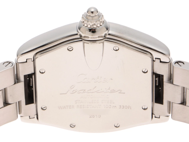 CARTIER カルティエ ロードスター LM ブラック ステンレス W62002V3 メンズ 自動巻き 2148103873331 【432】