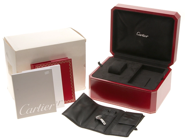 CARTIER カルティエ ロードスター LM ブラック ステンレス W62002V3 メンズ 自動巻き 2148103873331 【432】