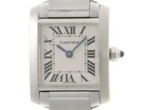 Cartier　カルティエ 　タンクフランセーズ SM　 腕時計 レディース　 ステンレススチール　ホワイト文字盤　　W51008Q3　　2148103873362　【437】