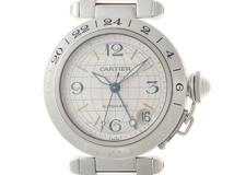 Cartier カルティエ 時計 パシャC メリディアン W31029M7 シルバー ステンレススチール ユニセックス 自動巻き OH/研磨済み