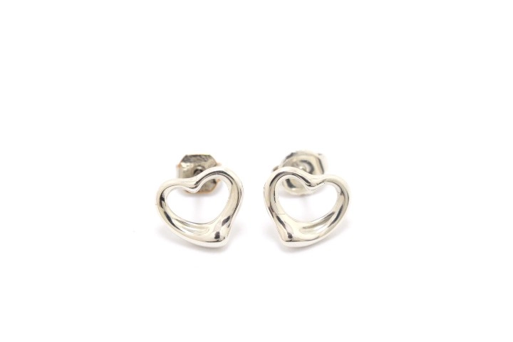 TIFFANY&CO ティファニー オープンハートピアス 925 SV シルバー 両耳