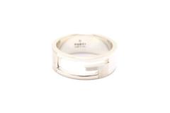 GUCCI グッチ ブランテッドGリング 指輪 925 SV シルバー 21号 【460】2148103873706