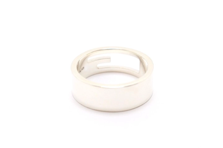GUCCI グッチ ブランテッドGリング 指輪 925 SV シルバー 21号 【460】2148103873706