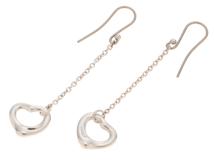 Tiffany&co　ティファニー　 オープンハートドロップピアス　シルバー　2.2g　【471】L