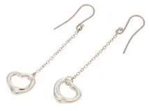 TIFFANY&CO. 　ハートリンク　ドロップピアス　シルバー TIFFANY&CO. ハートリンク ドロップピアス シルバー
