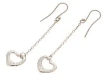 Tiffany&co ティファニー オープンハートドロップピアス