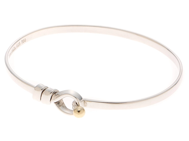 TIFFANY&CO ティファニー ラブノットバングル シルバー 18金