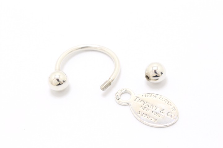 ティファニー シュプリーム リターントゥ オーバルタグ キーリング シルバー シュプリーム×ティファニー リターントゥティファニー オーバルタグ