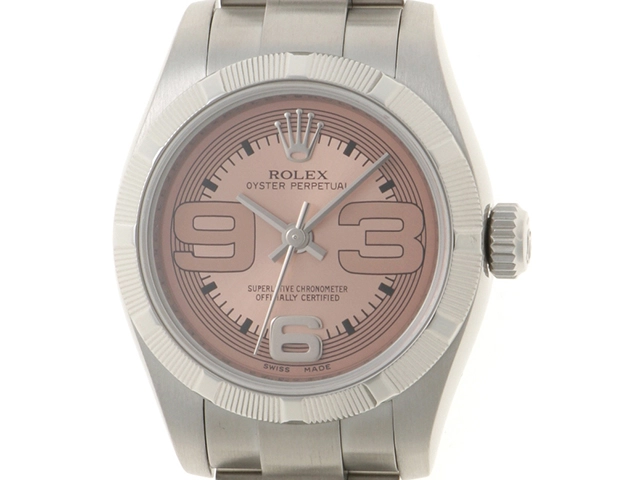 ROLEX ロレックス ギャラあり Z番 オイスターパーペチュアル ピンク  