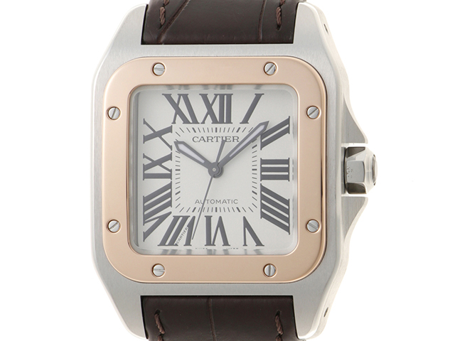 〇Cartier サントス 100 LM 2656 革ベルト FZ8118 〇Cartier サントス 100 LM 2656 革ベルト FZ8118 カルティエ
