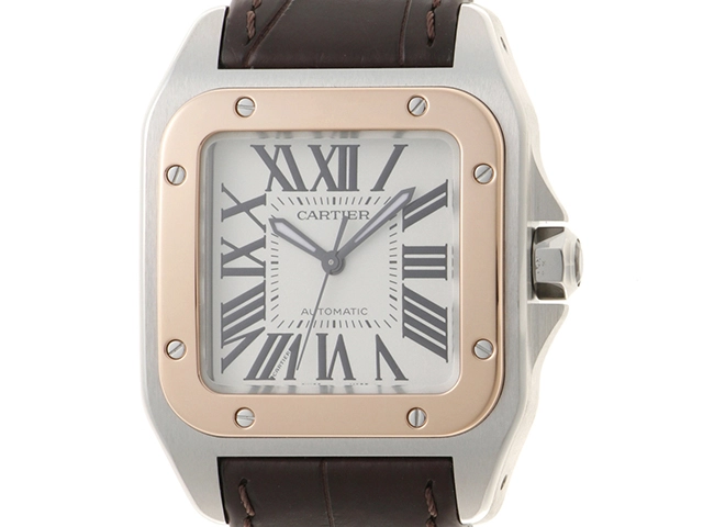 Cartier カルティエ サントス100 MM W20107X7 18PG/ステンレススチール