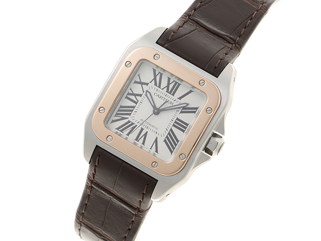 Cartier カルティエ サントス100 MM W20107X7 18PG/ステンレス