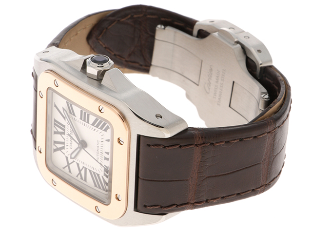 Cartier カルティエ サントス100 MM W20107X7 18PG/ステンレス