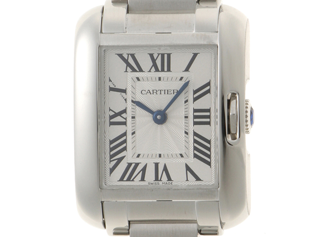 Cartier アナログ時計 シルバー Cartier カルティエ ヴィンテージ時計 “TANK” タンク 1990年代