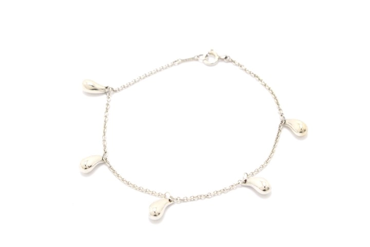 ティファニー 5連 ティアドロップ シルバー ブレスレット LY4fe