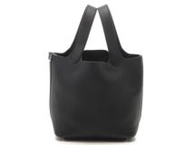 HERMES　エルメス　ピコタンロックPM　ブラック　シルバー金具　トリヨンクレマンス　W刻印（2024年頃製造）　2148103874475【432】