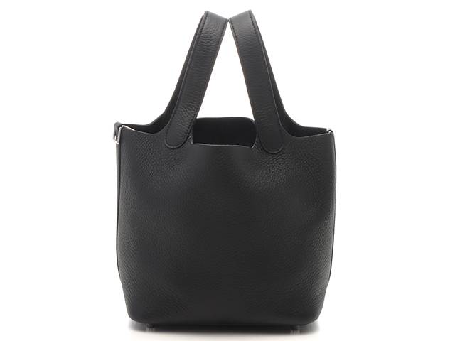 HERMES エルメス ピコタンロックPM ブラック シルバー金具