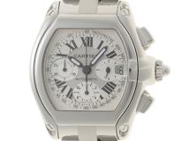 Cartier  カルティエ　ロードスター クロノグラフ XL　W62006X6　SS　シルバー　メンズ　自動巻き2148103874857【432】