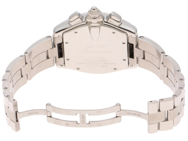 Cartier  カルティエ　ロードスター クロノグラフ XL　W62006X6　SS　シルバー　メンズ　自動巻き2148103874857【432】