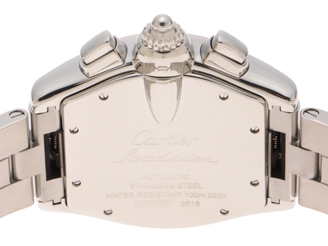 Cartier  カルティエ　ロードスター クロノグラフ XL　W62006X6　SS　シルバー　メンズ　自動巻き2148103874857【432】