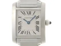 Cartier 女性用腕時計 ステンレススチール Cartier カルティエ タンクフランセーズ SM 腕時計 時計