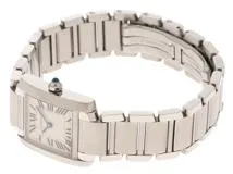 Cartier　カルティエ　タンクフランセーズSM　レディース腕時計　ステンレススチール　クォーツ　ホワイト文字盤　W51008Q3　2148103874871　【205】