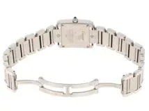 Cartier　カルティエ　タンクフランセーズSM　レディース腕時計　ステンレススチール　クォーツ　ホワイト文字盤　W51008Q3　2148103874871　【205】