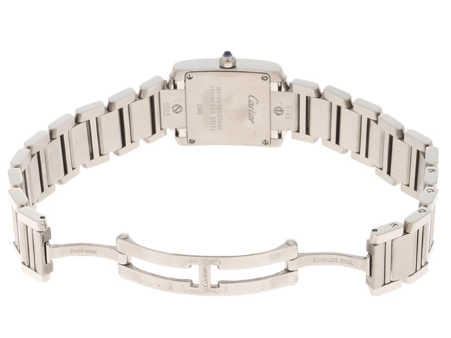 Cartier カルティエ タンクフランセーズSM レディース腕時計 ステンレススチール クォーツ ホワイト文字盤 W51008Q3 2148103874871 【205】