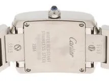 Cartier　カルティエ　タンクフランセーズSM　レディース腕時計　ステンレススチール　クォーツ　ホワイト文字盤　W51008Q3　2148103874871　【205】