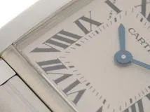 Cartier　カルティエ　タンクフランセーズSM　レディース腕時計　ステンレススチール　クォーツ　ホワイト文字盤　W51008Q3　2148103874871　【205】