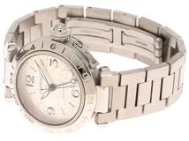 Cartier カルティエ パシャC メリディアン GMT シルバー文字盤 SS 自動