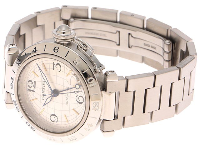 Cartier パシャCメリディアン自動巻き腕時計と未使用のお手入れセット！ カルティエ パシャC メリディアン 1990年代製