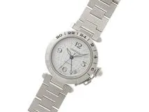 Cartier カルティエ パシャC メリディアン GMT シルバー文字盤 自動