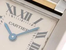 Cartier　カルティエ　タンクフランセーズSM　W51007Q4　K18/SS　ホワイト文字盤　女性用クオーツ時計【473】