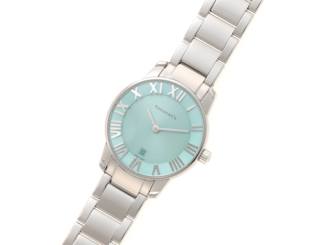 Tiffany＆Co　ティファニー　アトラス 2　クォーツ　SS　63452807　ティファニーブルー文字盤レディース【431】2148103874970