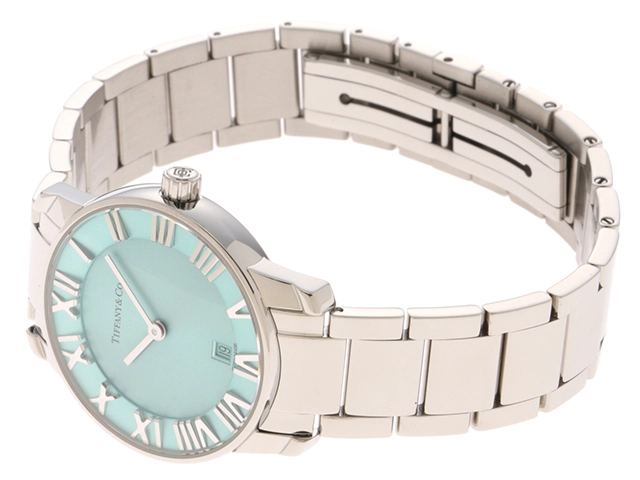 Tiffany＆Co　ティファニー　アトラス 2　クォーツ　SS　63452807　ティファニーブルー文字盤レディース【431】2148103874970