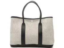 HERMES エルメス トートバッグ ガーデンパーティPM グレー