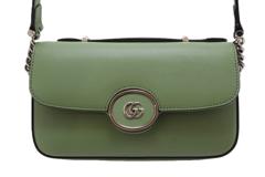 GUCCI グッチ  PETITE GG ミニショルダーバッグ  739722 ダブルＧ マーモント グリーン 【460】2148103876325Ａ
