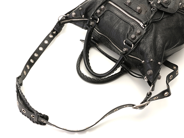 BALENCIAGA バレンシアガ ル カゴール 2wayバッグ ブラック レザー