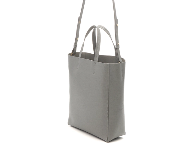 CELINE　セリーヌ　バーティカル　カバスモール　2WAYトートバッグ　グレー　レザー【433】2148103877926