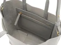 CELINE　セリーヌ　バーティカル　カバスモール　2WAYトートバッグ　グレー　レザー【433】2148103877926