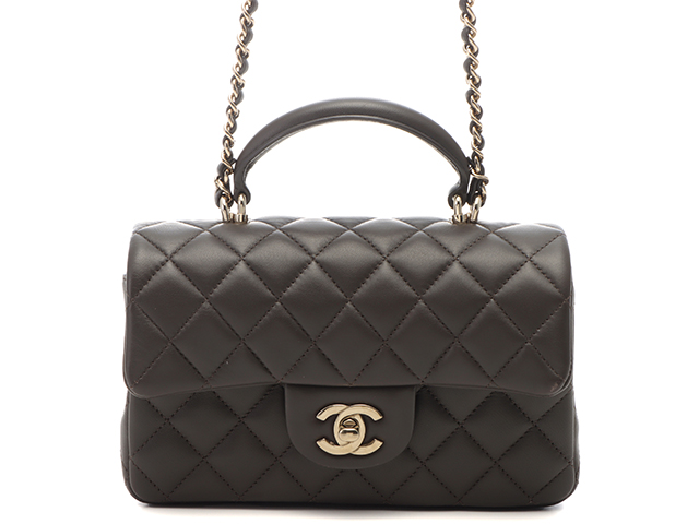 CHANEL シャネル ショルダーバッグ ミニマトラッセ20 トップハンドル