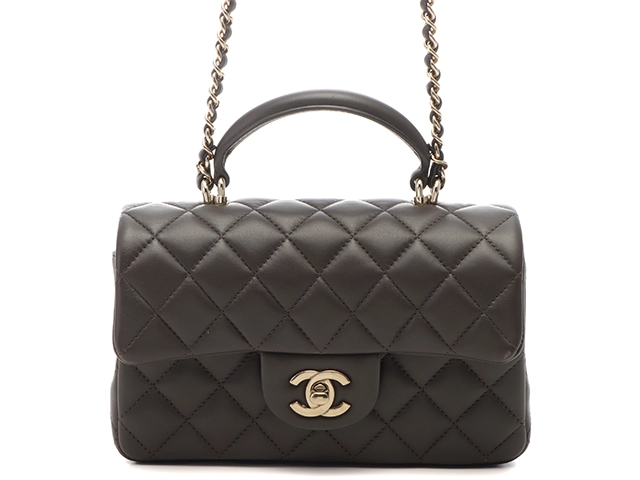 CHANEL シャネル ミニマトラッセ 20 ソーブラック 黒 ショルダーバッグ 楽天市場】シャネル ミニ マトラッセ 20 フラップ チェーン
