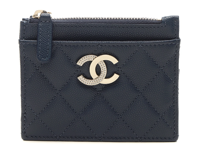 美品✨CHANEL シャネル マトラッセ コインケース ココマーク 黒 ゴールド CHANEL シャネル マトラッセ ココマーク コインカードケース