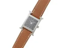 HERMES エルメス Hウォッチ 黒文字盤 HH1.210 レディース腕時計