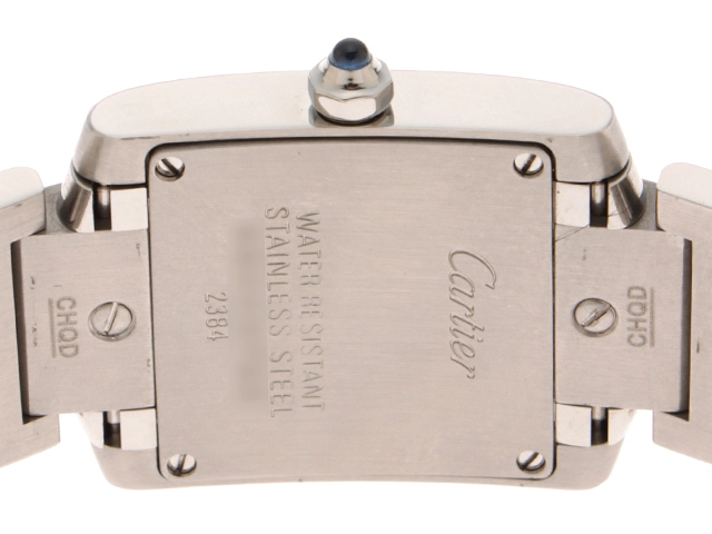 Cartier カルティエ レディース クオーツ タンクフランセーズSM W51008Q3 シルバー文字盤 SS【472】HK