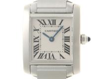 Cartier　　カルティエ 　　タンクフランセーズSM 　　W51008Q3 　　ホワイト 　　レディース  　クォーツ　　【436】　　2143600389118